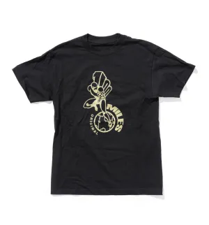 100 Miles Black and Gold Original Tee