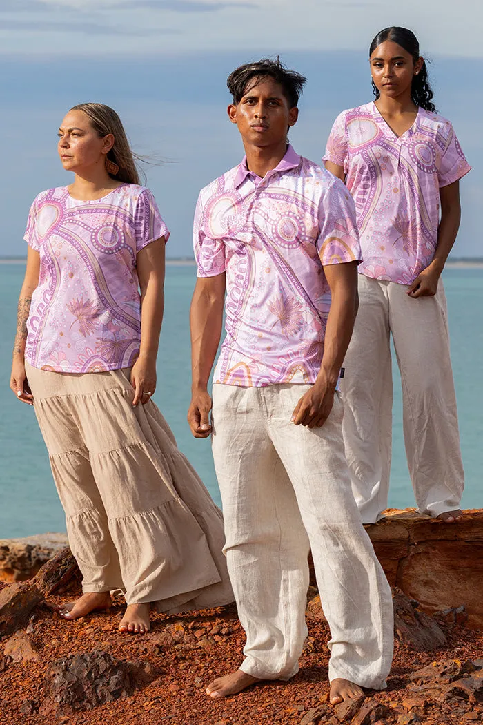 A Bright Future NAIDOC 2025 V Neck Women's Short Sleeve Blouse