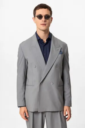 ANT Single Button Double-breasted Men's Blazer Jacket - Mettmann