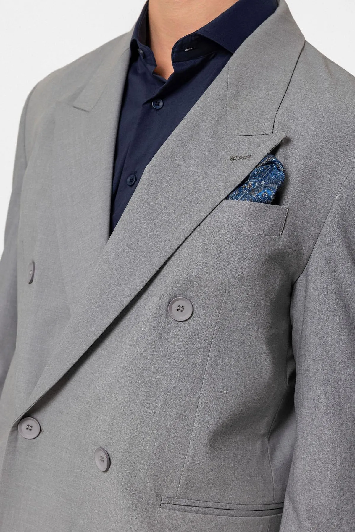 ANT Single Button Double-breasted Men's Blazer Jacket - Mettmann