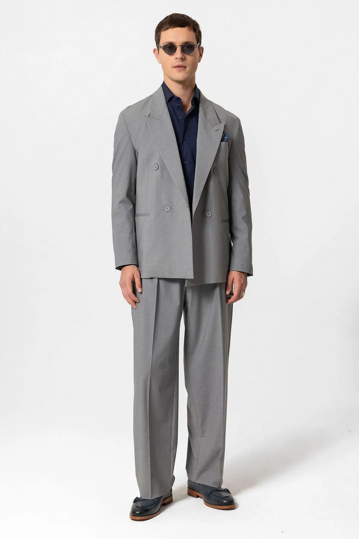 ANT Single Button Double-breasted Men's Blazer Jacket - Mettmann
