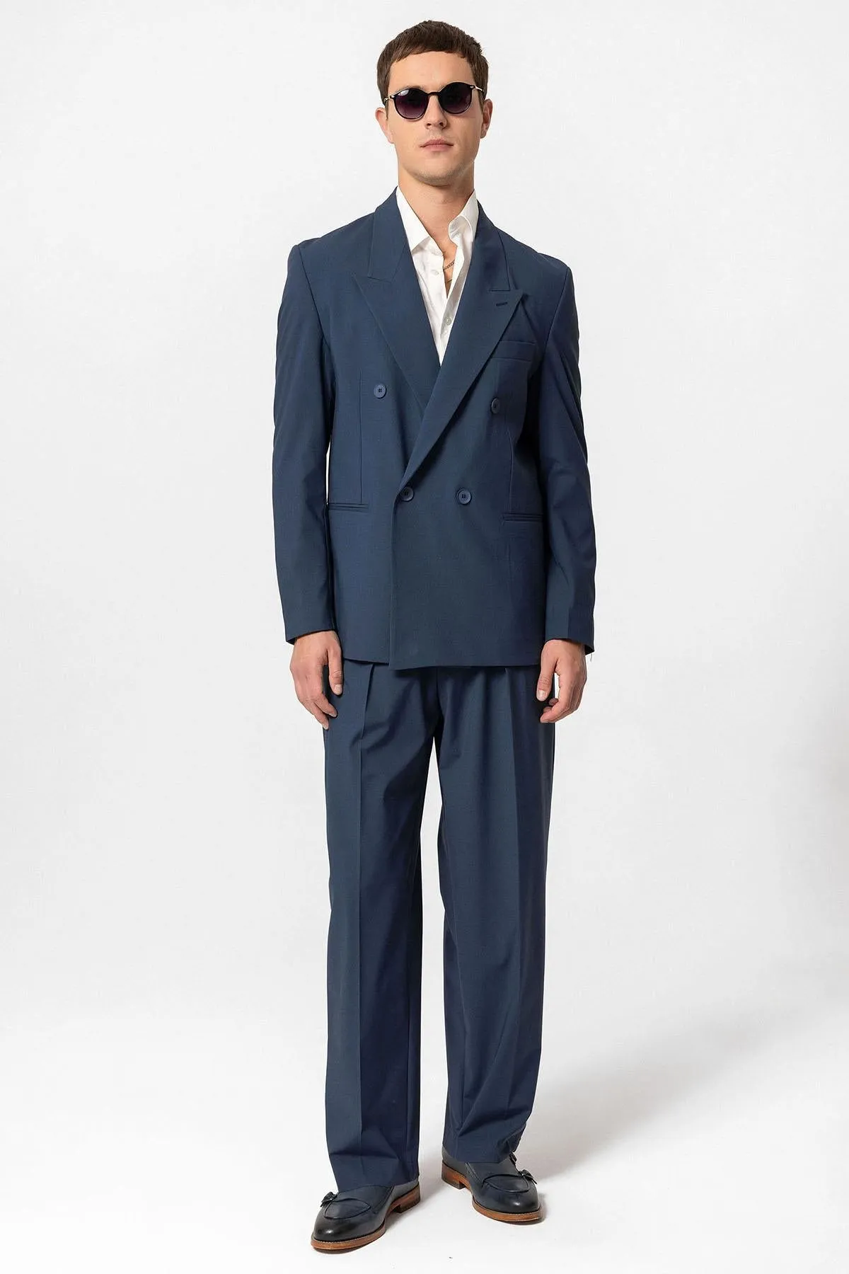 ANT Single Button Double-breasted Men's Blazer Jacket - Santee