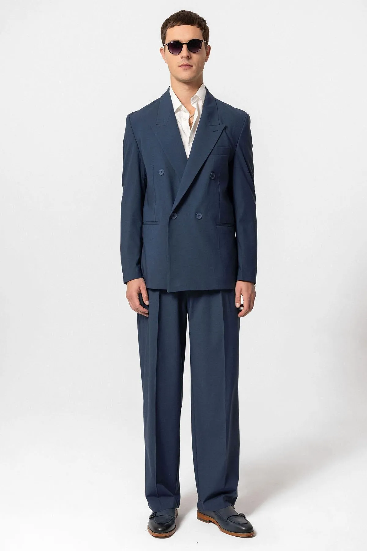 ANT Single Button Double-breasted Men's Blazer Jacket - Santee