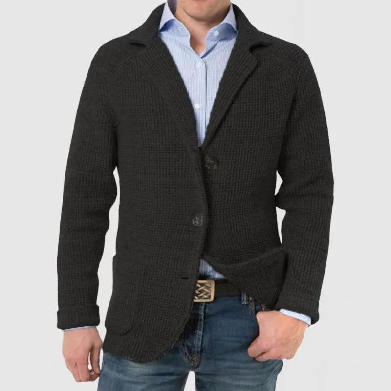 Aule Knitted Single Breasted Blazer
