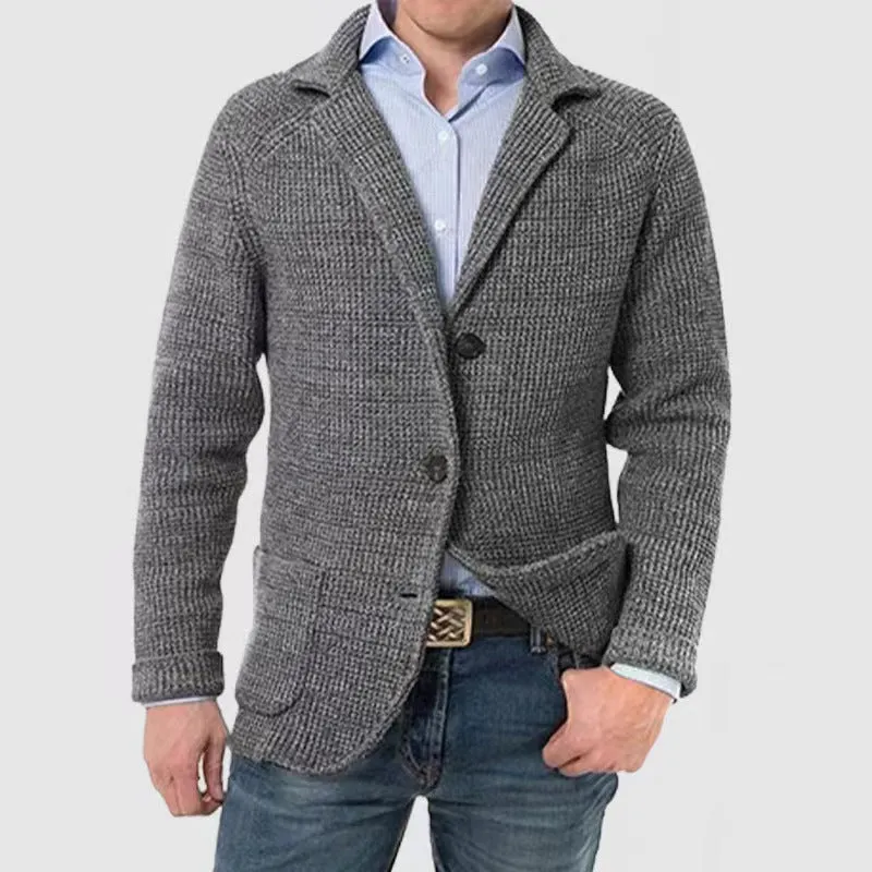 Aule Knitted Single Breasted Blazer
