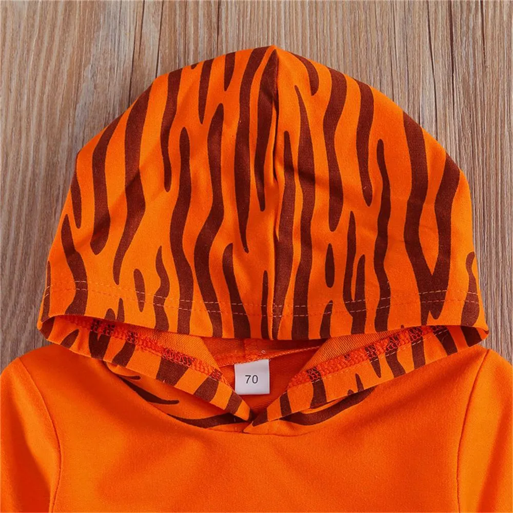 Baby Unisex Hooded Long Sleeve Tiger Cosplay Top & Pants Wholesale Baby