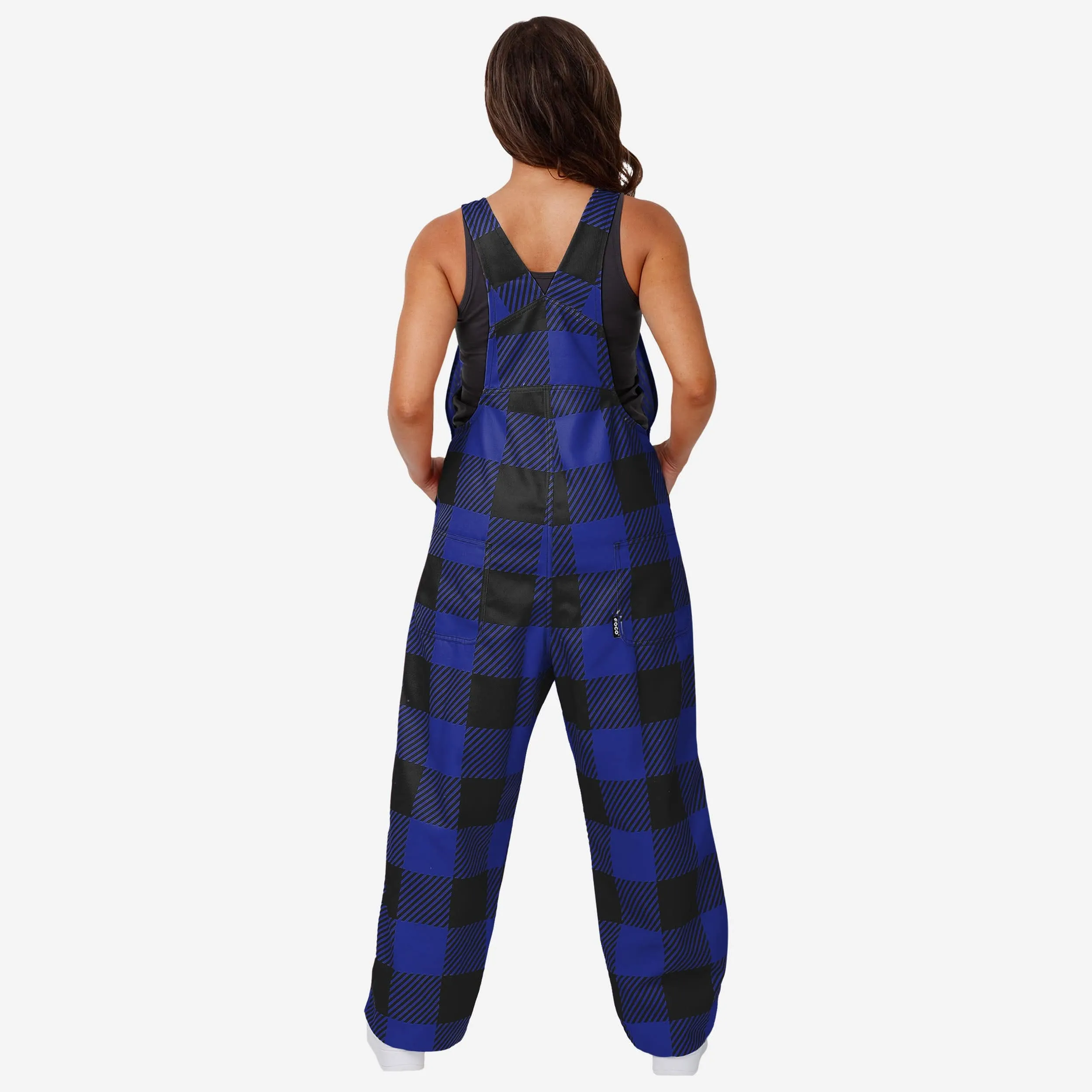Baltimore Ravens Womens Plaid Bib Overalls