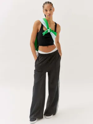 Black Knitted Sexy Ribbed Crop Top