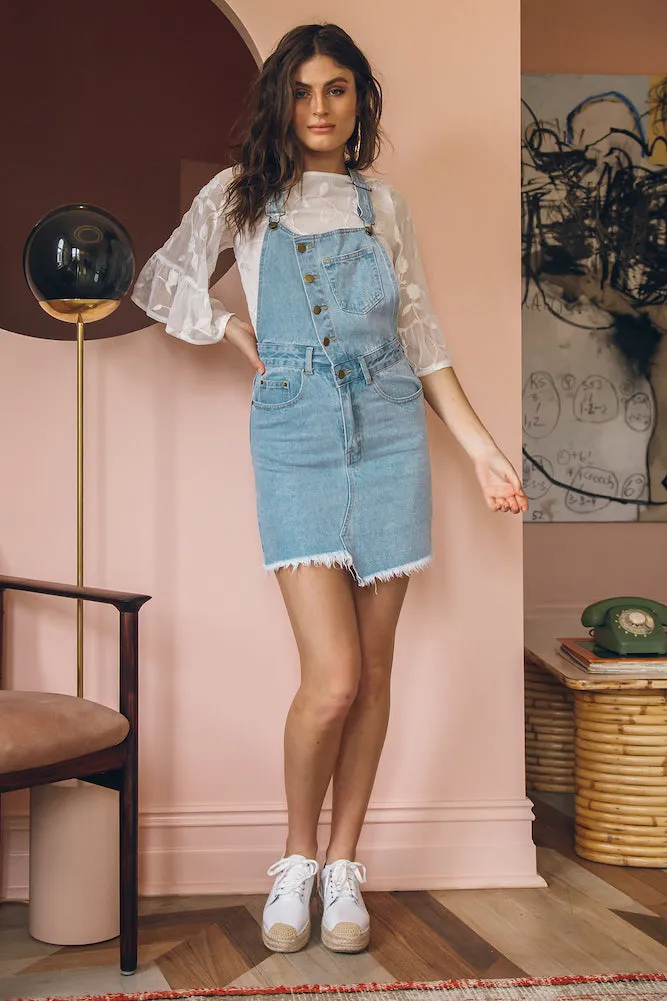 Born And Raised Overalls Dress