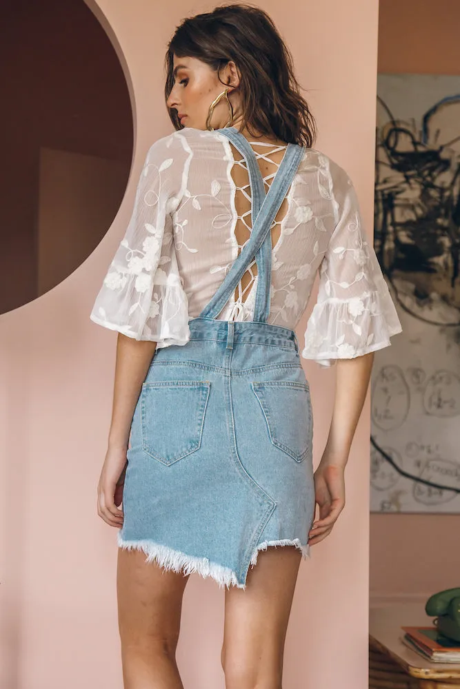 Born And Raised Overalls Dress