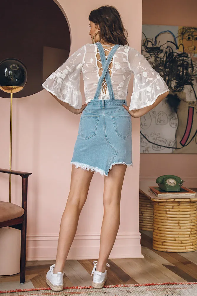 Born And Raised Overalls Dress