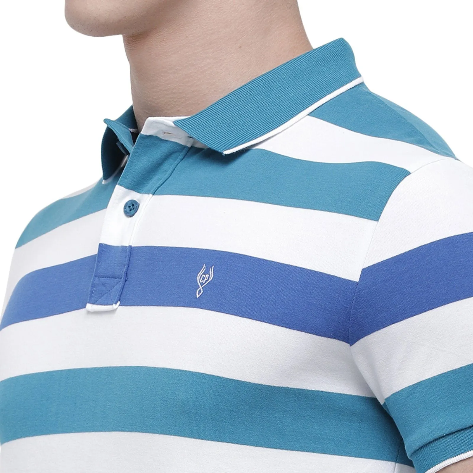 Classic Polo Men's Polo Neck Half Sleeve Multicolor Cotton Slim Fit T-Shirt CPEG - 255 B SF P