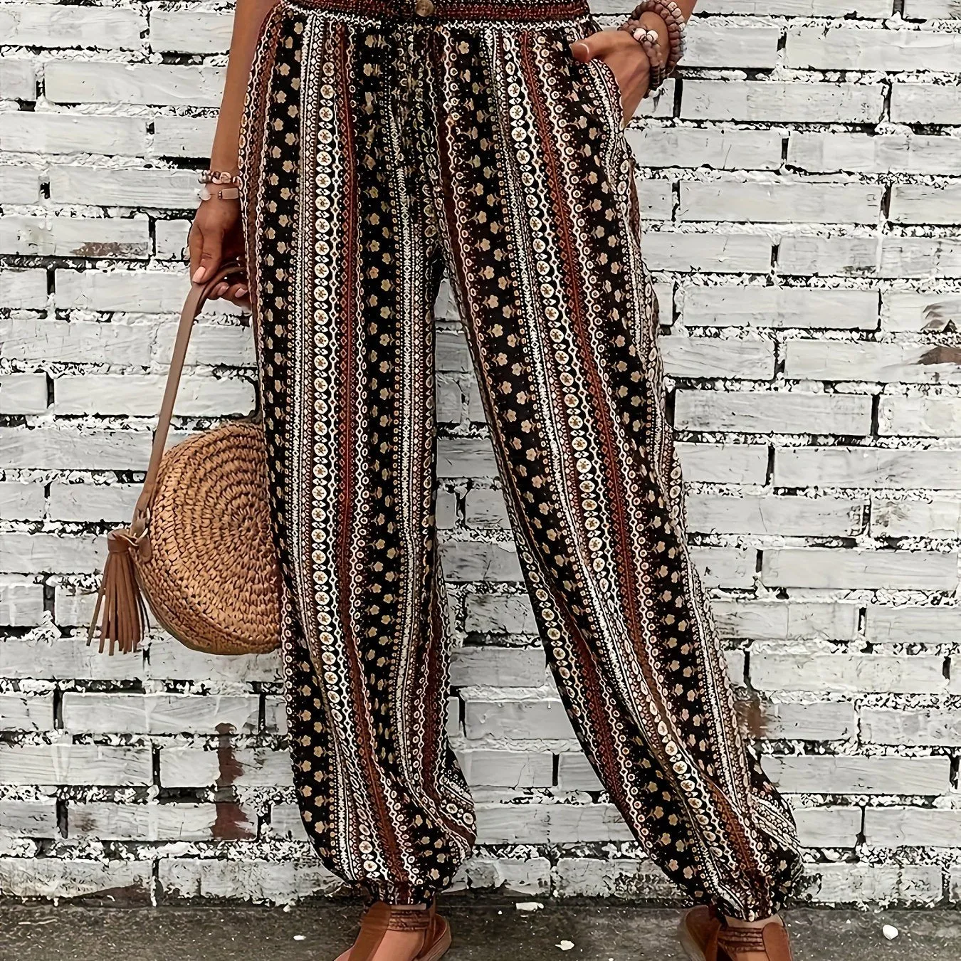 Comfortable Relaxed Fit Women's Casual Print Jogger Pants - Casual Sports Trousers