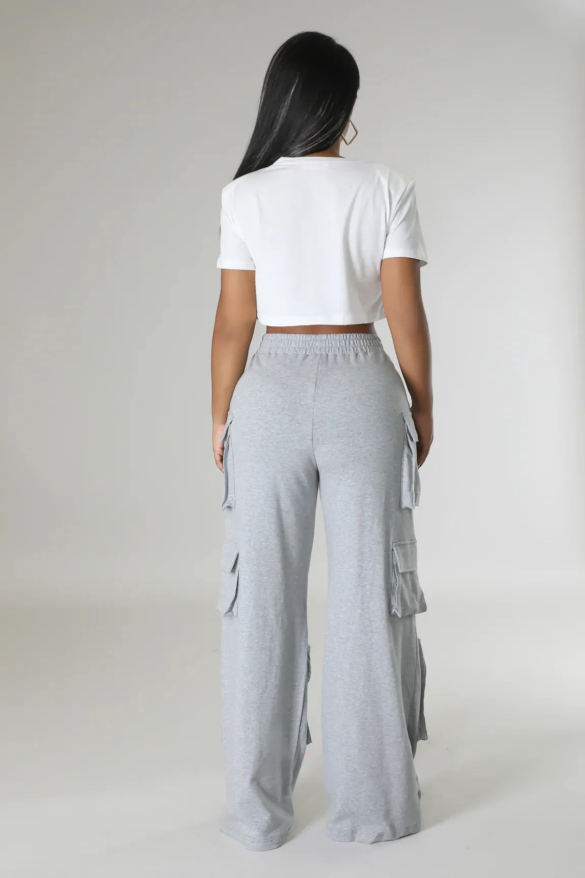 Comfy Big Pockets Cargo pants (Grey)