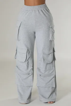 Comfy Big Pockets Cargo pants (Grey)