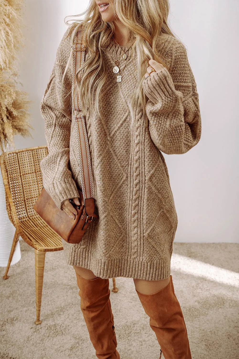Cozy Cable Knit Boyfriend Sweater
