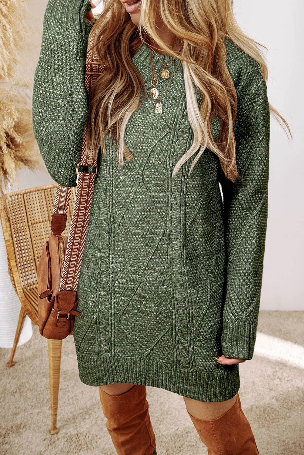 Cozy Cable Knit Boyfriend Sweater