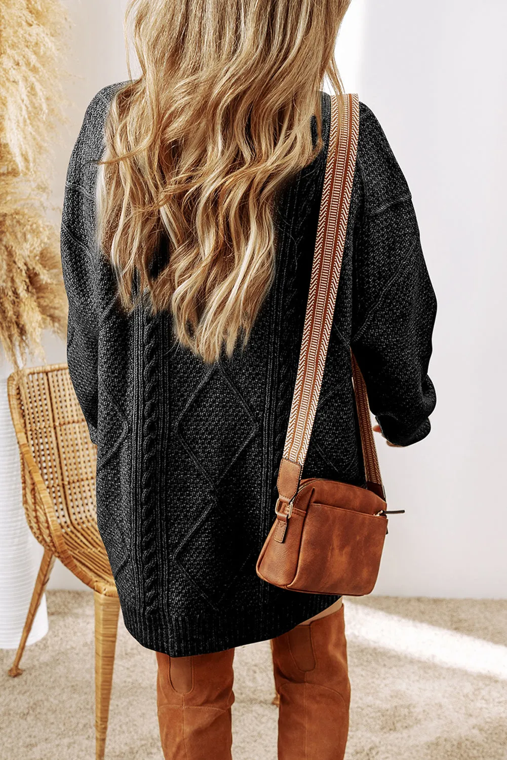 Cozy Cable Knit Boyfriend Sweater