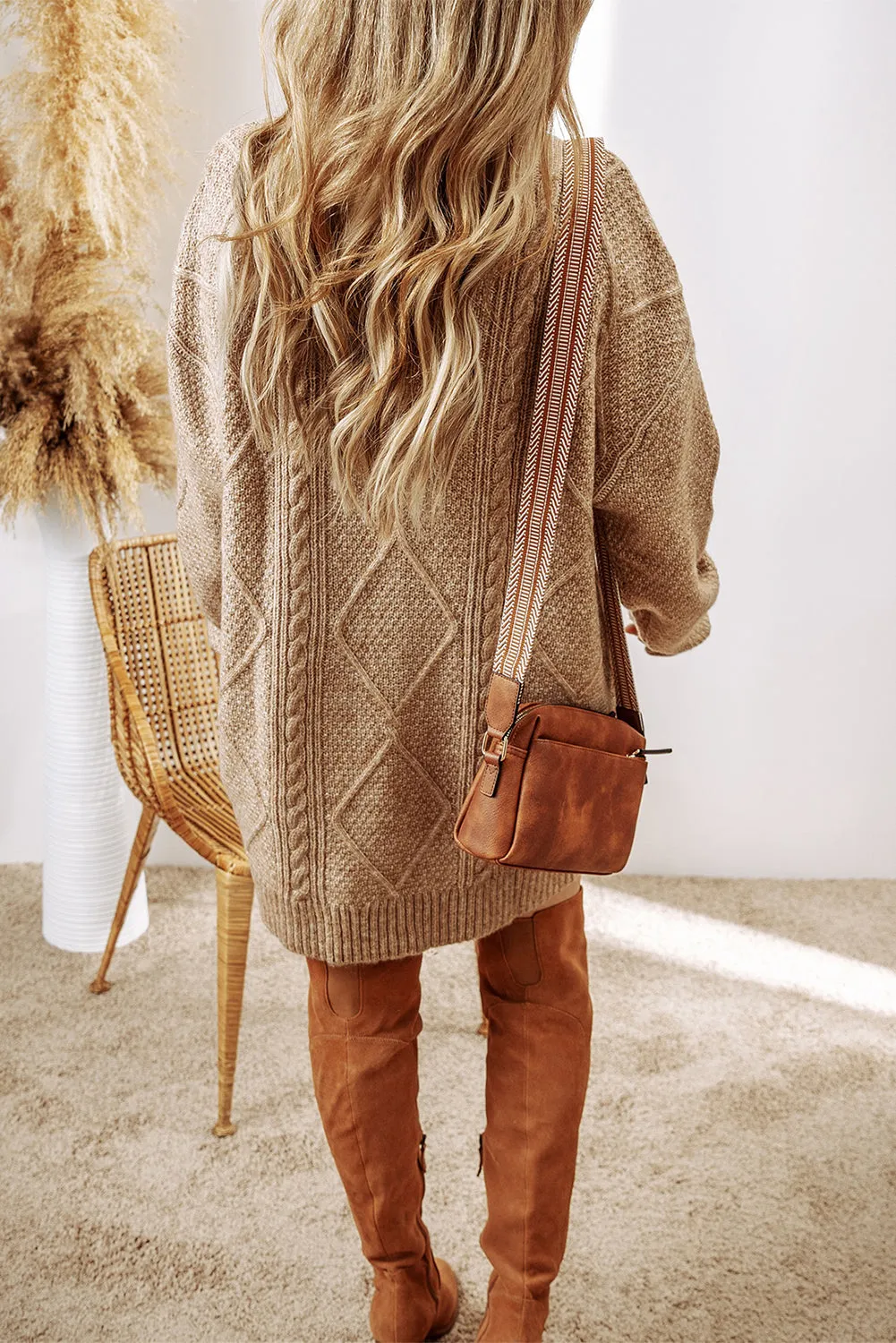 Cozy Cable Knit Boyfriend Sweater