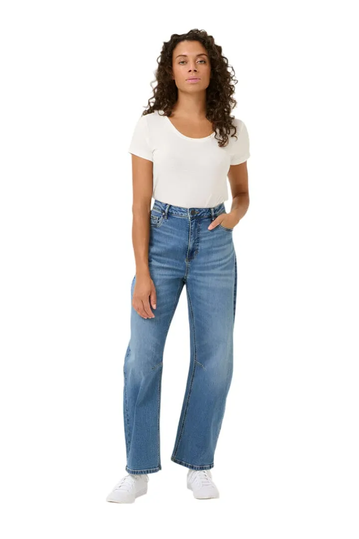 CROPPED BARREL JEAN