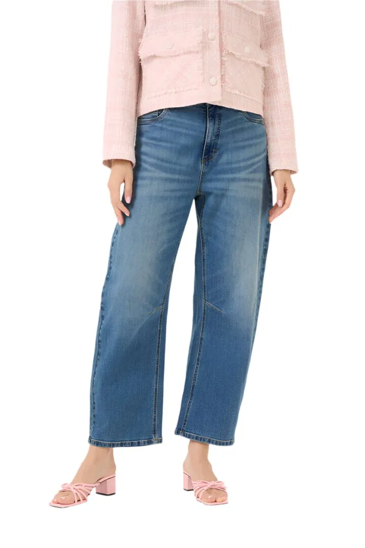 CROPPED BARREL JEAN