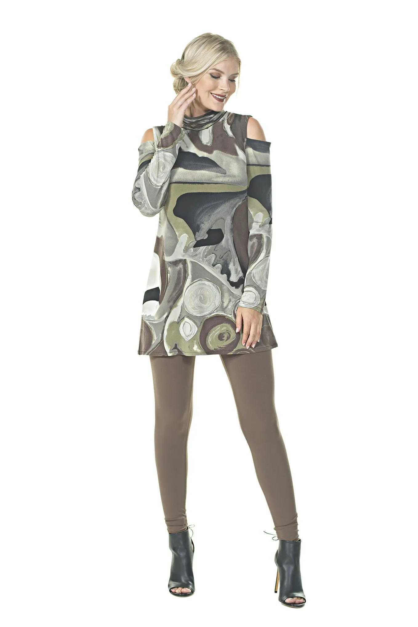Double Waist Band Double Layered Long Leggings