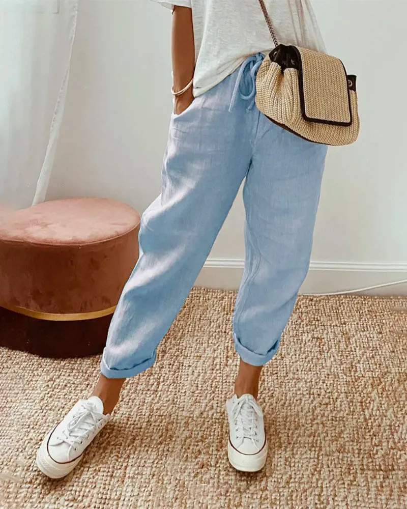 Elodie® | Relaxed Linen Joggers