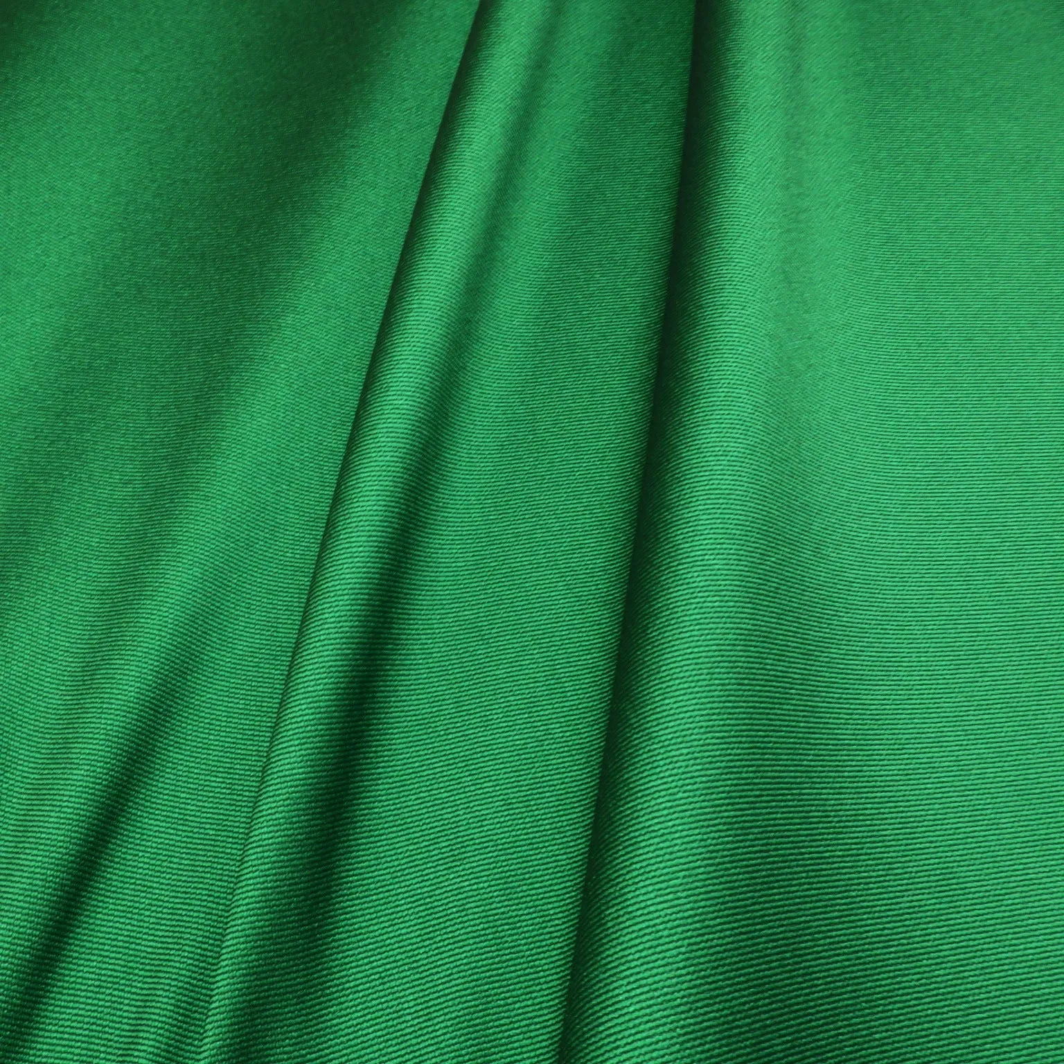 Emerald Green Solid Stretch Solid Mikado Fabric