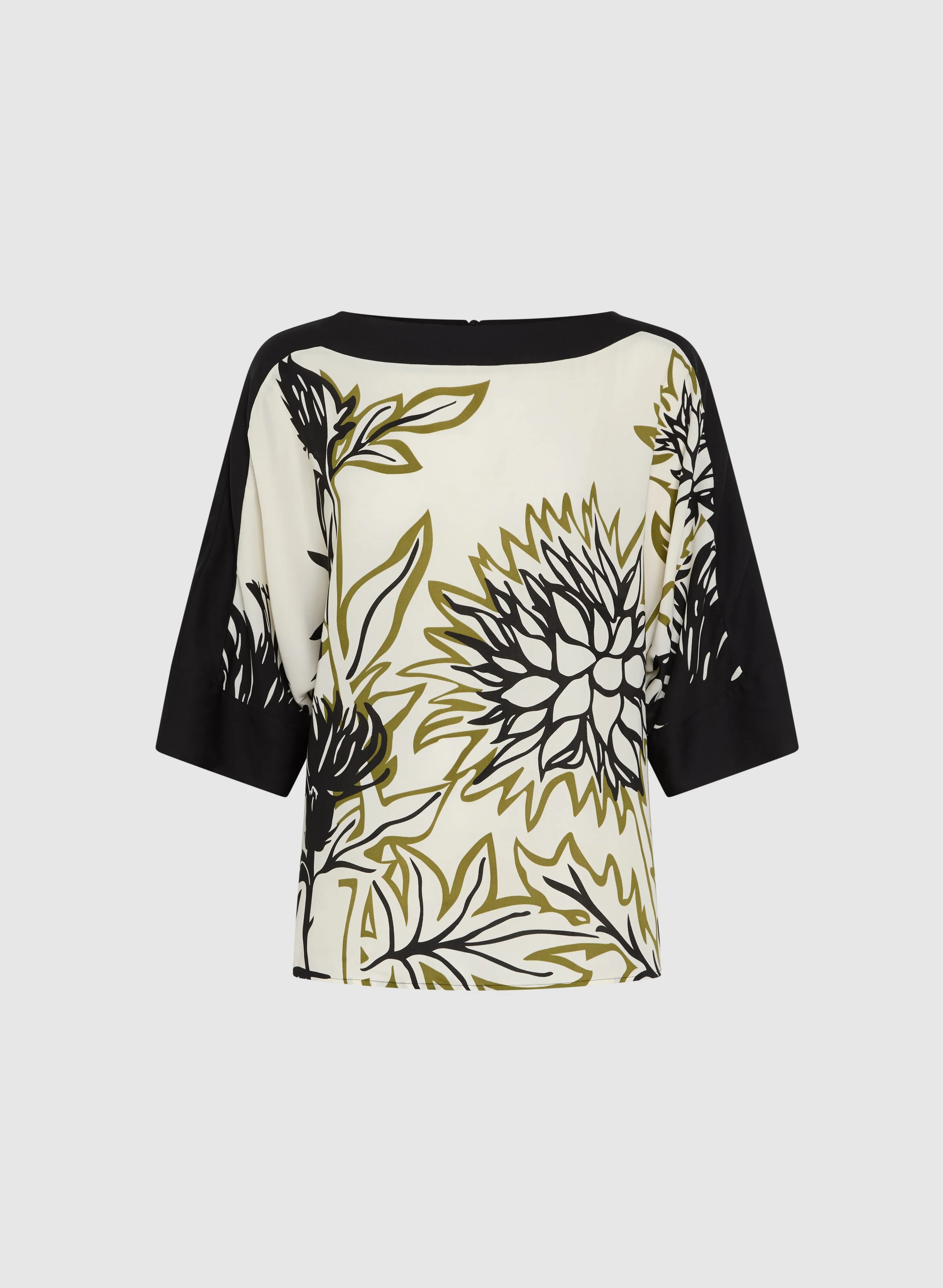 Graphic Floral Blouse