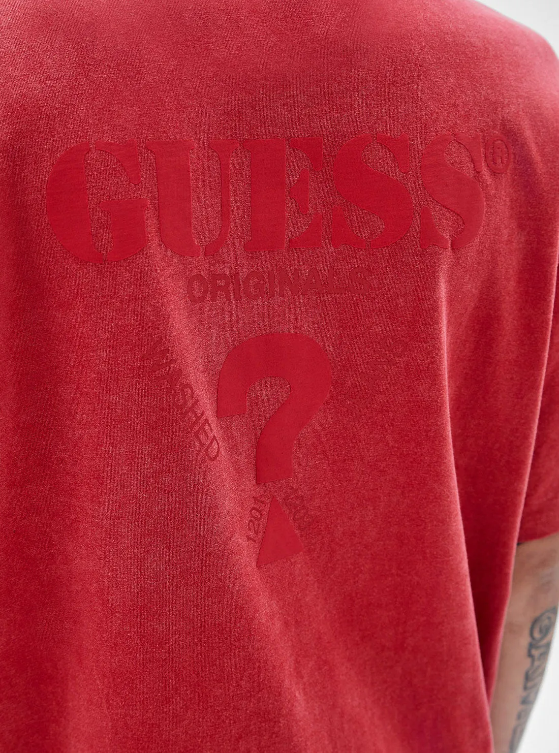 Guess Originals Red Camp Logo T-Shirt