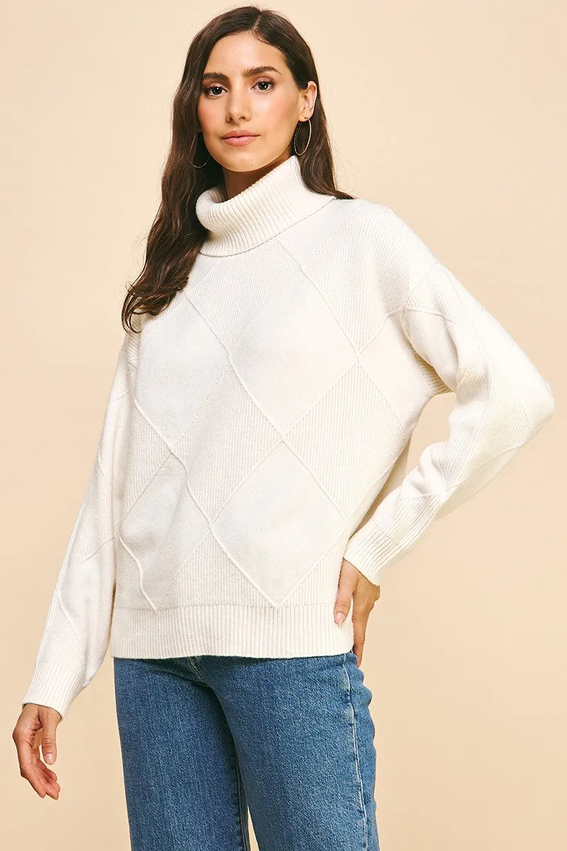 Hey Pumpkin Turtle Neck Sweater