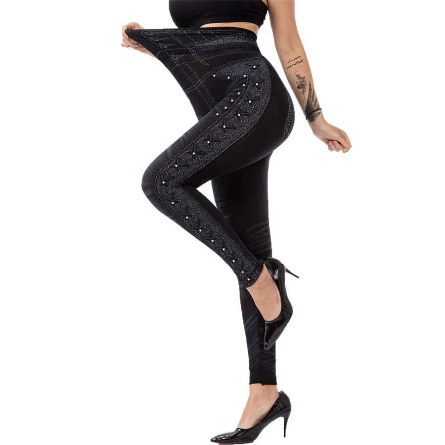 High Waist Leggings Women's Fashion Sexy Seamless Pants