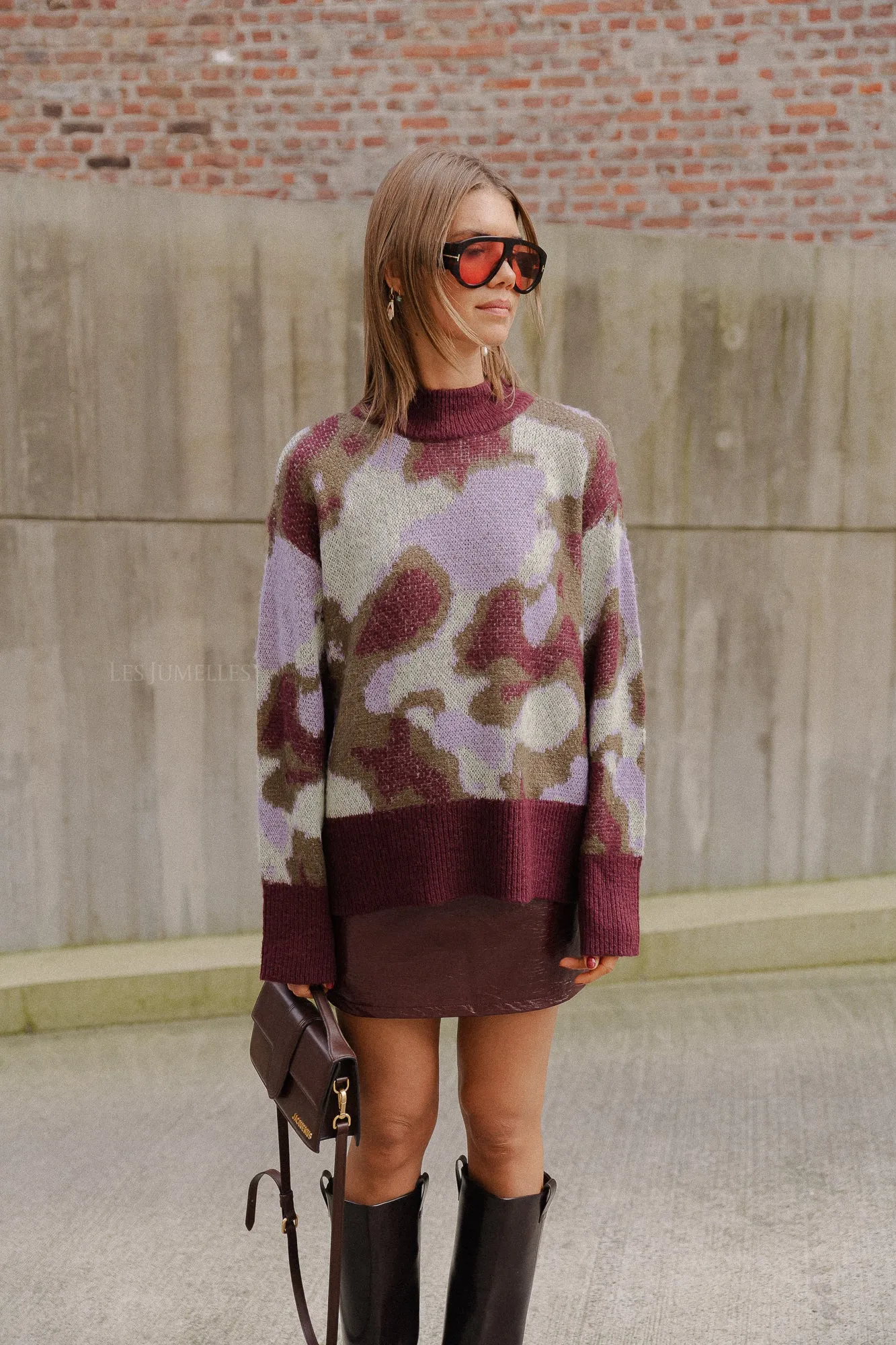 Isabeau skirt burgundy