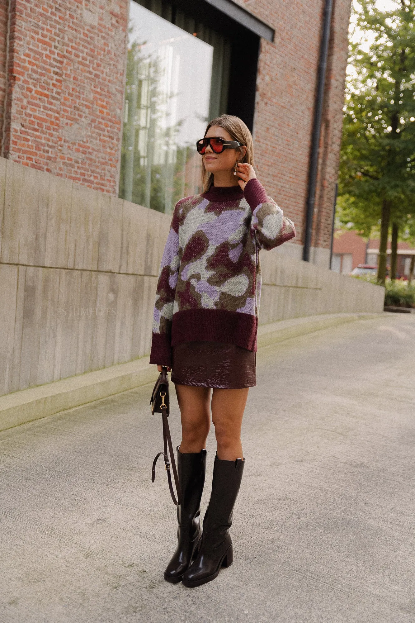 Isabeau skirt burgundy