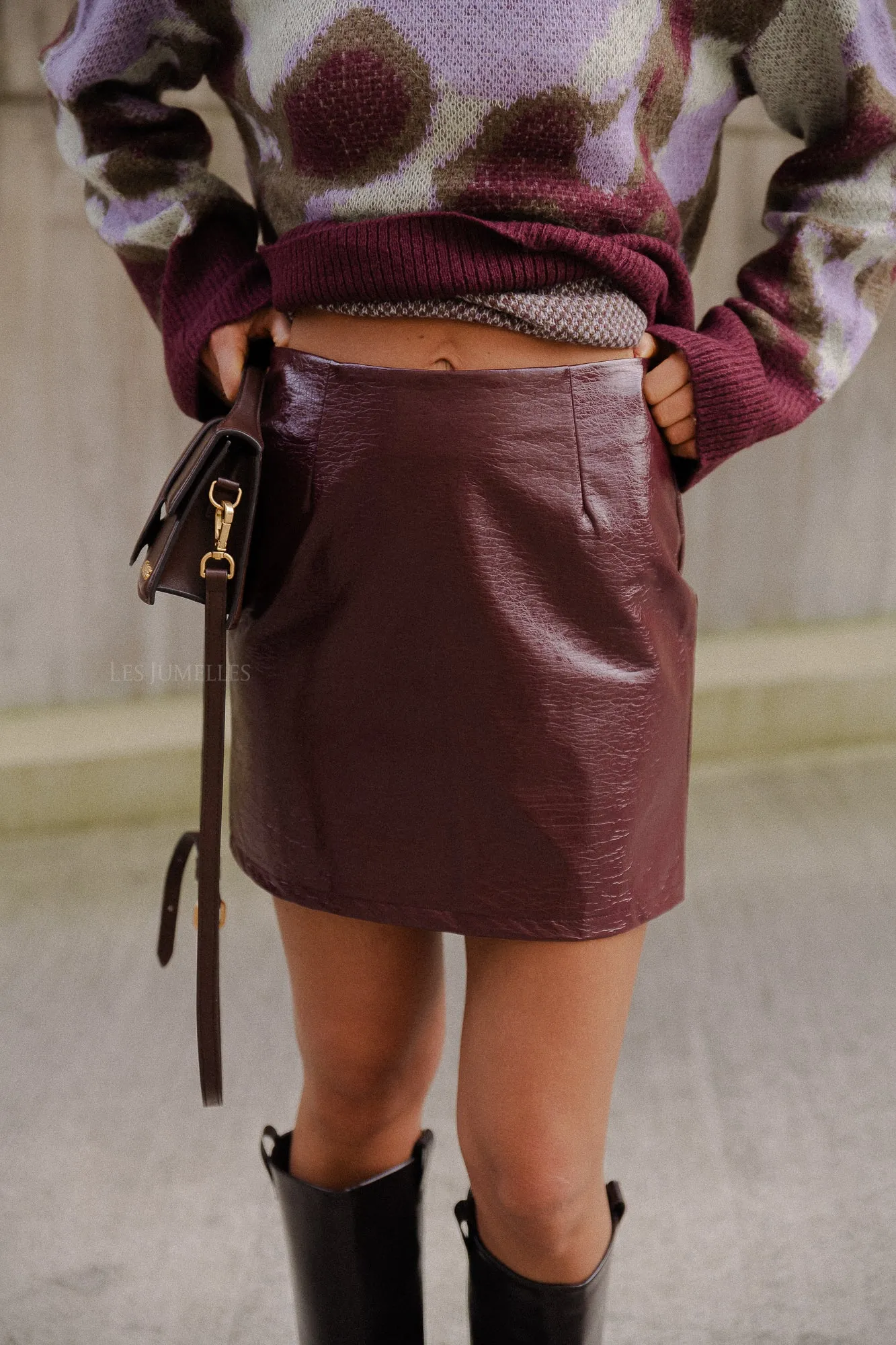 Isabeau skirt burgundy