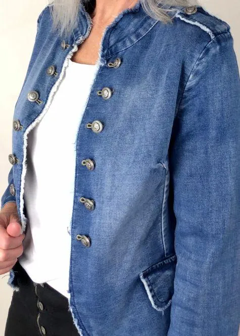 ITALIAN STAR  Soldier Jacket - Denim