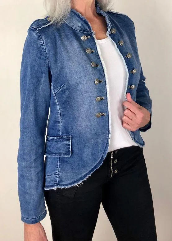 ITALIAN STAR  Soldier Jacket - Denim