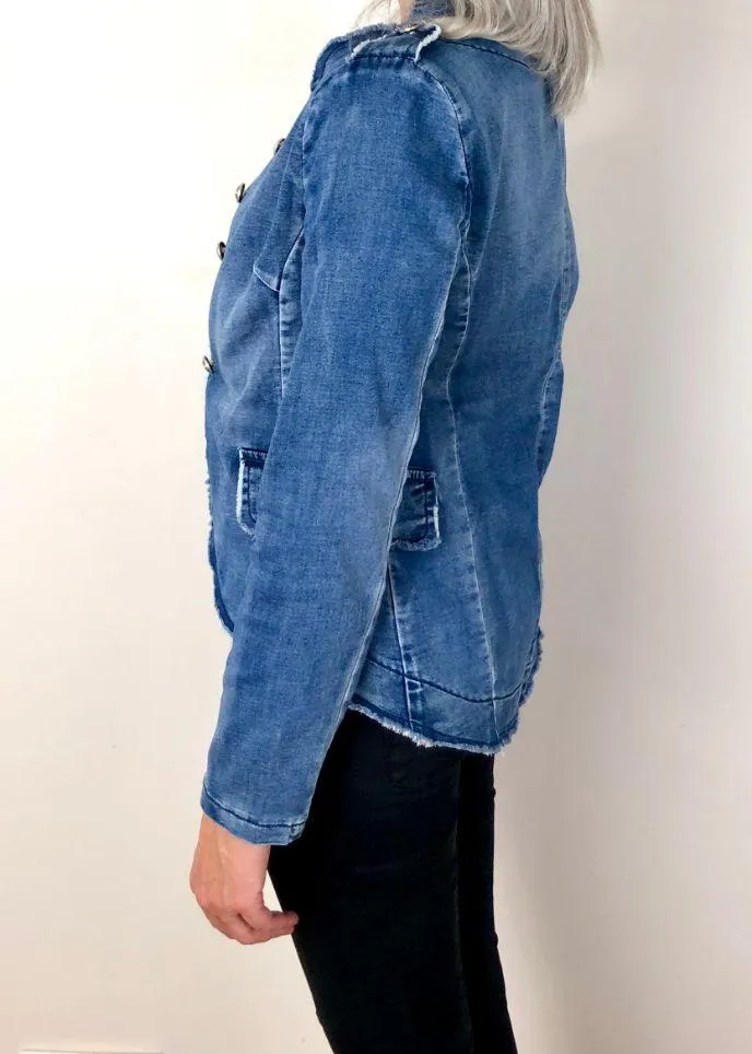 ITALIAN STAR  Soldier Jacket - Denim