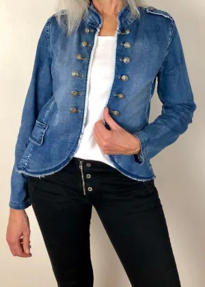 ITALIAN STAR  Soldier Jacket - Denim