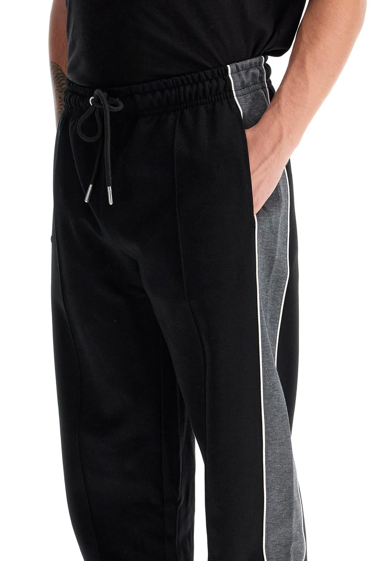 joggers with side stripes H24MAIJO0006 NOIR