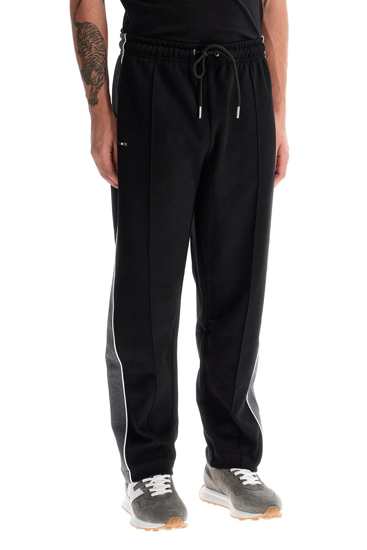 joggers with side stripes H24MAIJO0006 NOIR