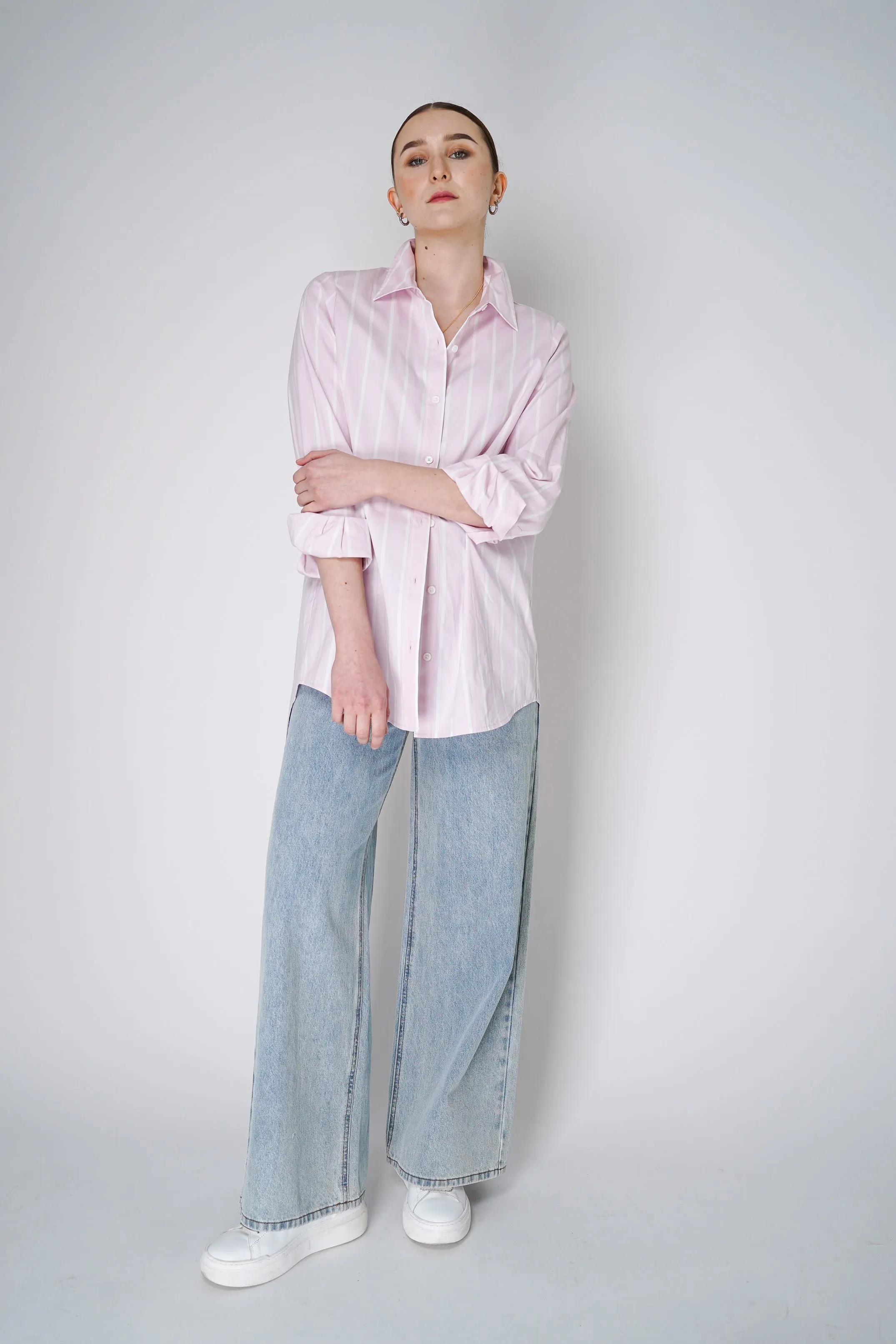 L'Agence Layla Back-Vent Poplin Tunic