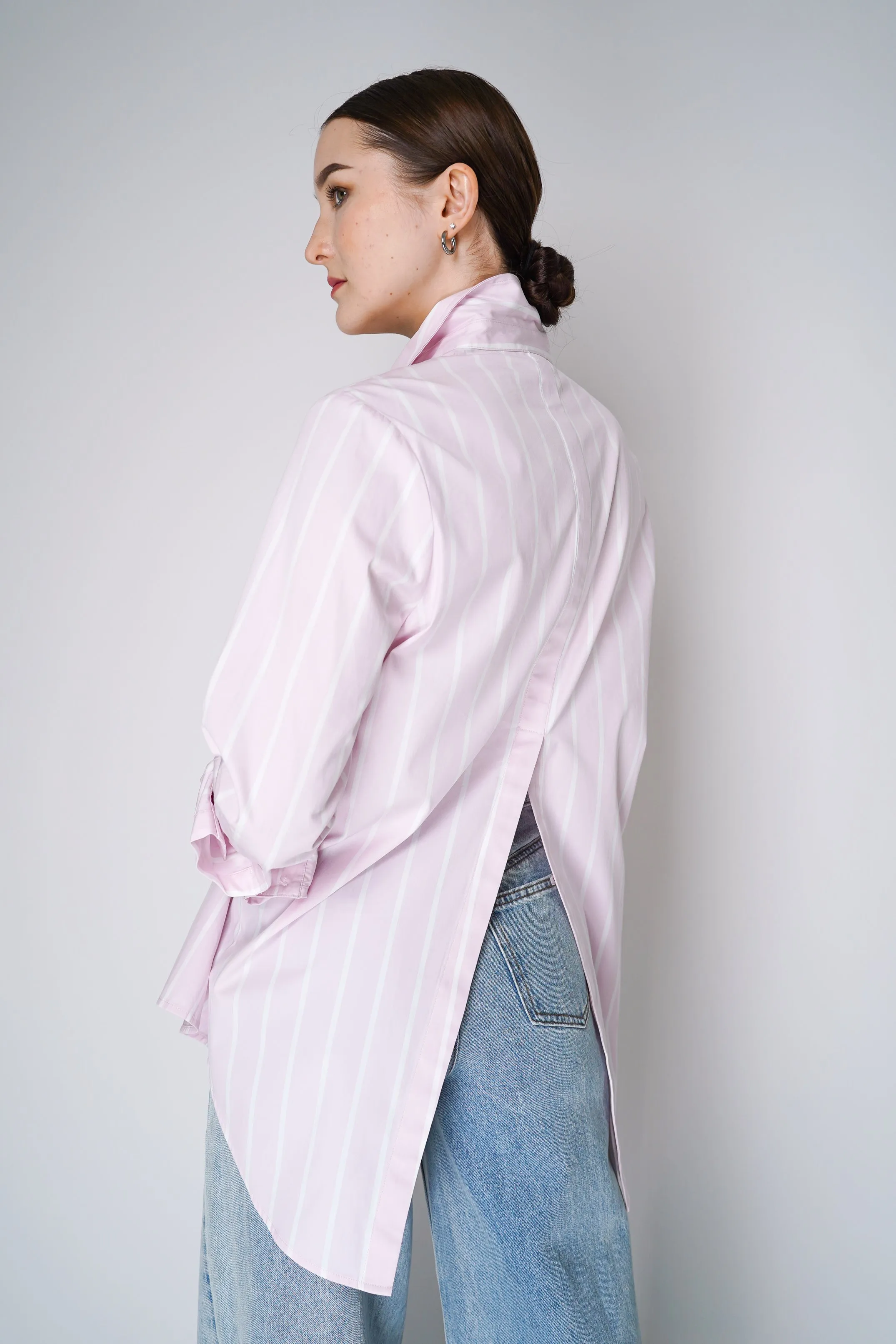 L'Agence Layla Back-Vent Poplin Tunic