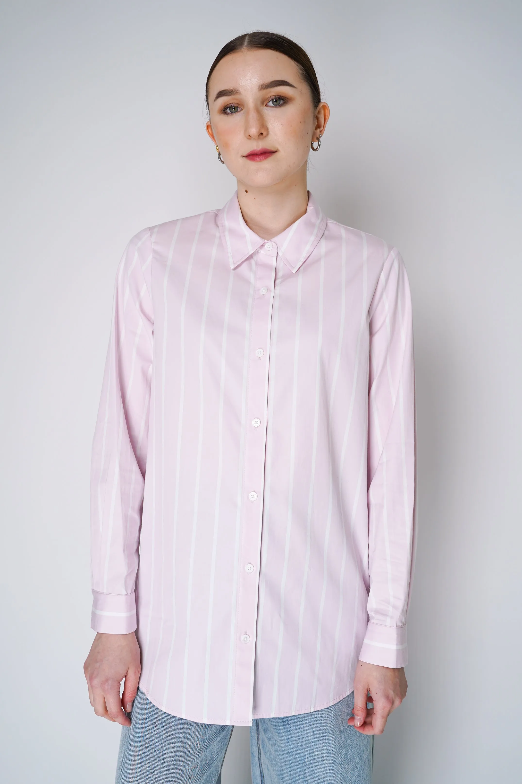 L'Agence Layla Back-Vent Poplin Tunic
