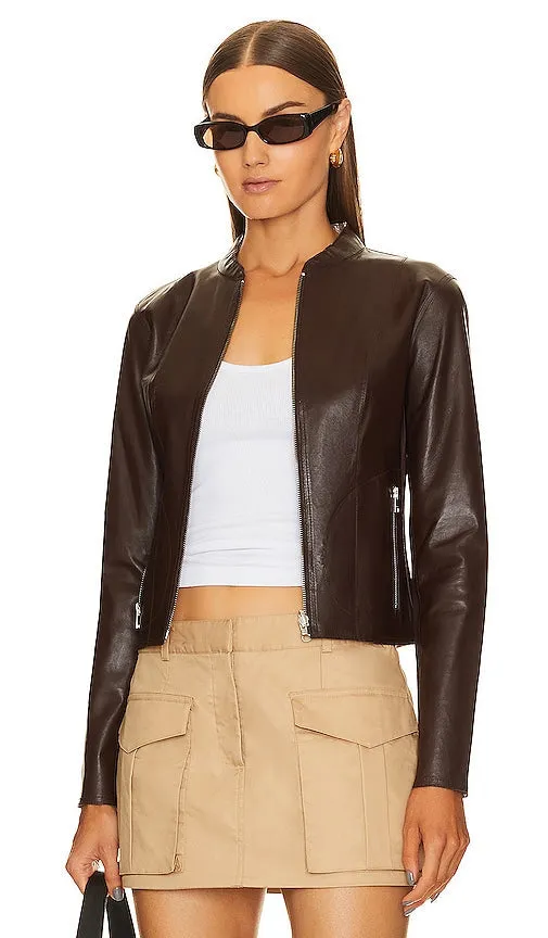 LAMARQUE Chapin Jacket in Brown