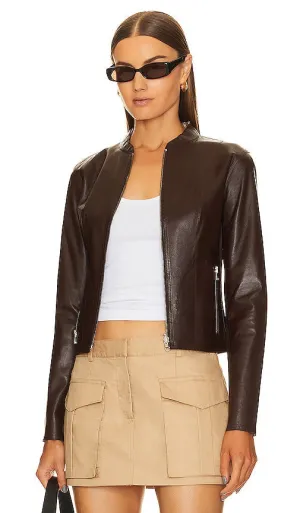 LAMARQUE Chapin Jacket in Brown