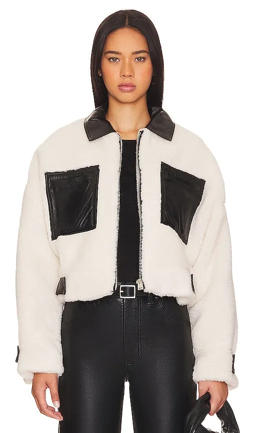 LAMARQUE Nola Jacket in Black, White