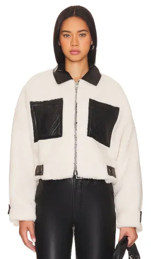 LAMARQUE Nola Jacket in Black, White