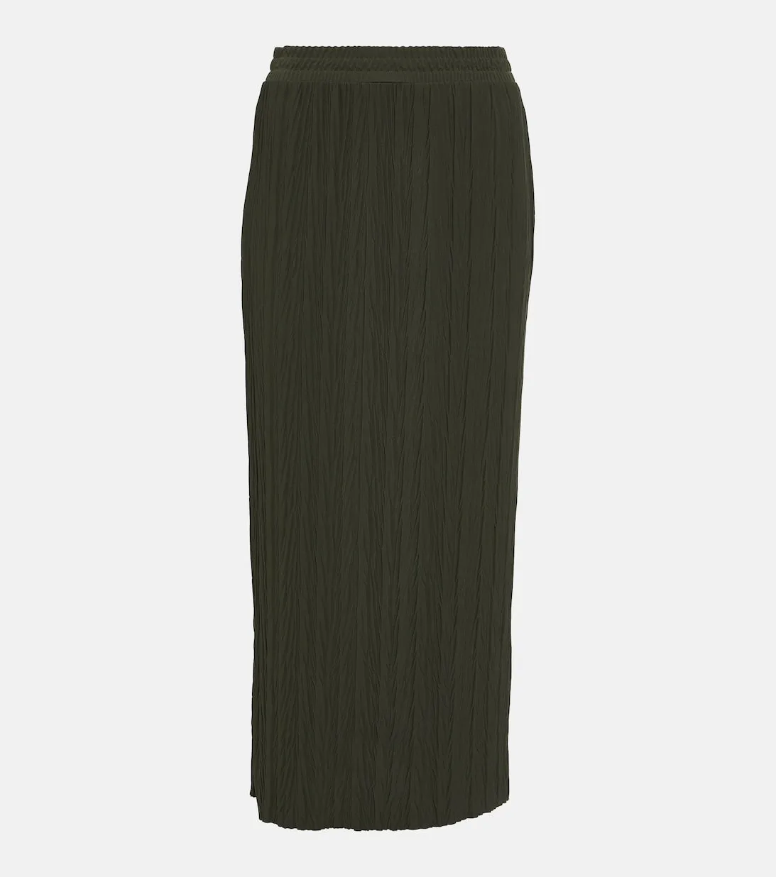 Leisure Carnia MAX MARA pleated jersey midi skirt, green