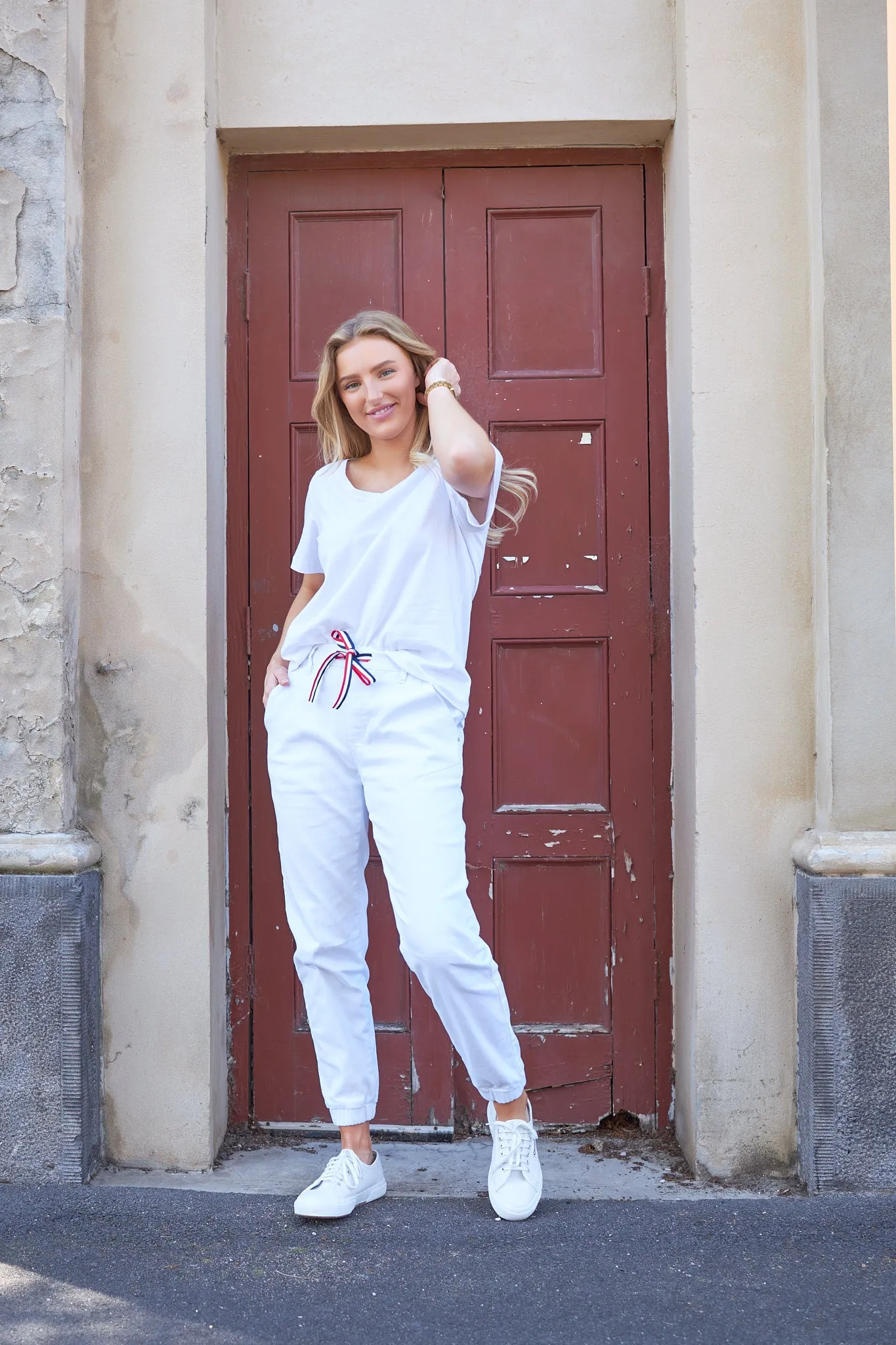 LIBBY JOGGERS WHITE